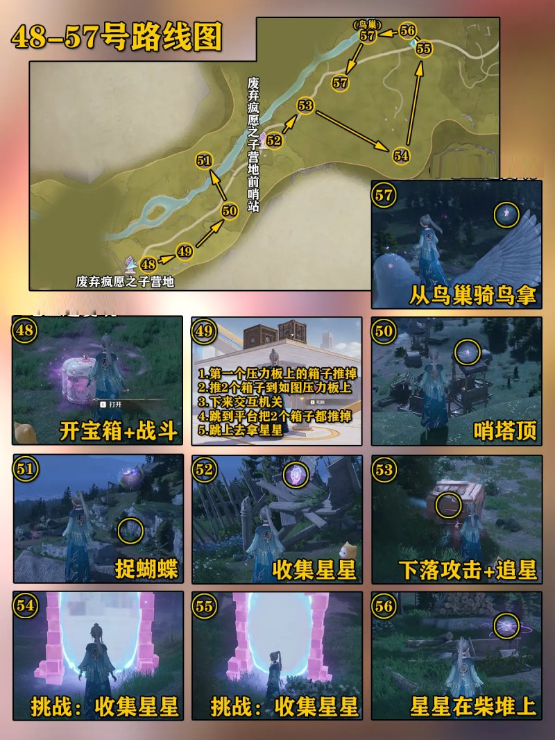 无限暖暖微风绿野奇想星位置分布图与收集路线方法详解